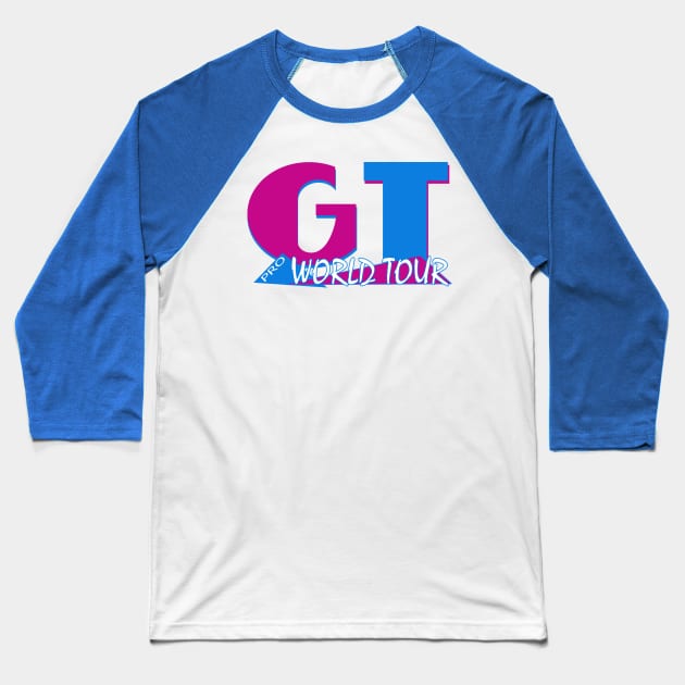 GT World Tour BMX Graphic Baseball T-Shirt by Chads